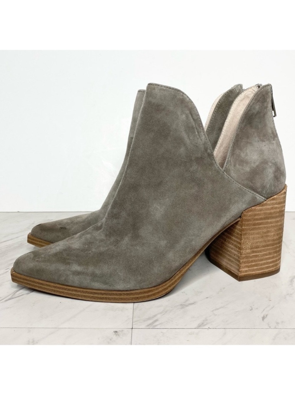 New! Steve Madden Cedar Gray Suede Bootie 10M